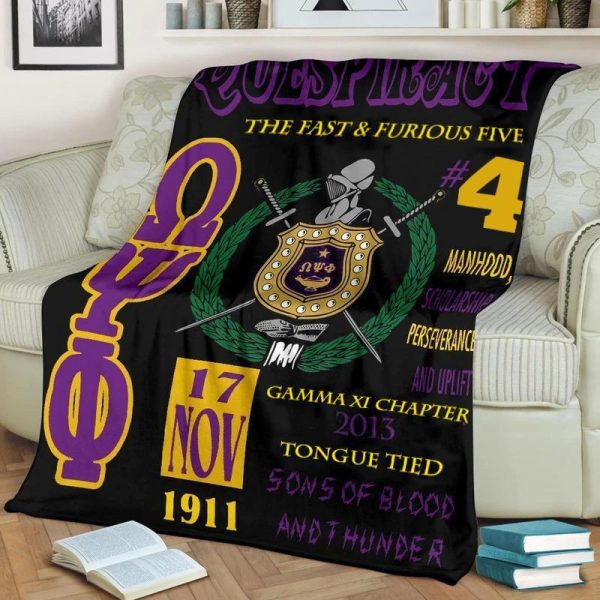 Greek Life Blanket – Manhood Omega Psi Phi Ver2 Premium Blanket