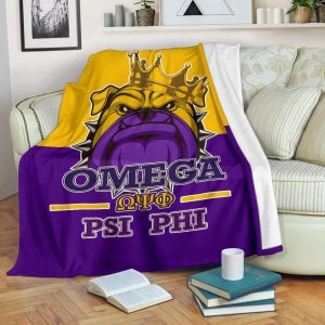 Greek Life Omega Psi Phi Premium Blanket – Bulldog Style