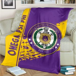 Greek Life Premium Blanket – Omega Psi Phi Premium Blanket Quarter Style