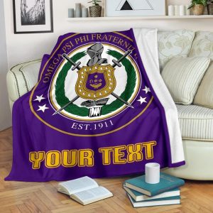 Greek Life Premium Blanket – Personalised Omega Psi Phi Premium Blanket Classic J1