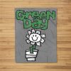 Green Day Flower Pot Fleece Blanket