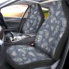 Grey Paisley Pattern Car Seat Covers Custom Car Accessories