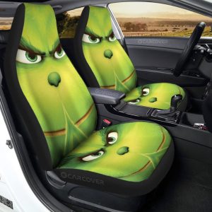 Grinch Car Seat Covers Custom Car Interior Accessories Christmas Decorations