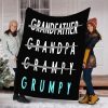 Grumpy Grandfather Grandpa Printed Blanket