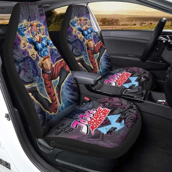 Guido Mista Car Seat Covers Custom Galaxy Style JJBA Car Accessories