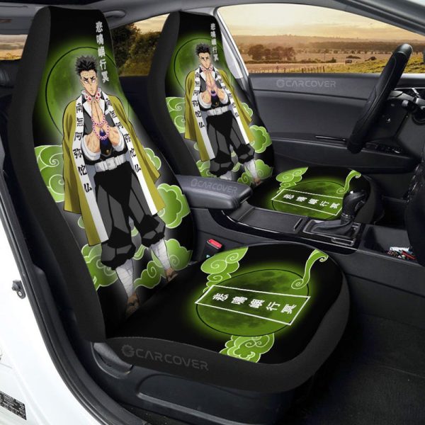 Gyomei Himejima Car Seat Covers Custom Anime Demon Slayer Car Interior Accessories