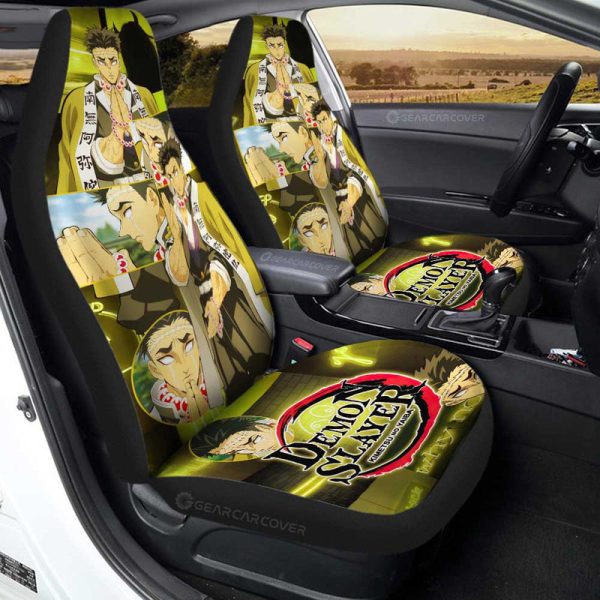 Gyomei Himejima Car Seat Covers Custom Demon Slayer Anime