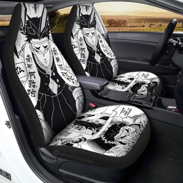 Gyomei Himejima Car Seat Covers Custom Kimetsu No Yaiba Manga Car Accessories