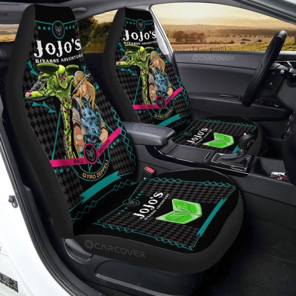 Gyro Zeppeli Car Seat Covers Custom Anime JoJo's Bizarre Adventure Car Interior Accessories