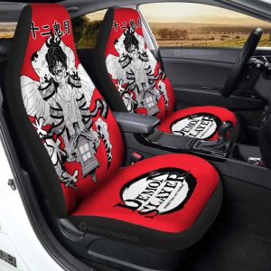 Gyutaro Car Seat Covers Custom Demon Slayer Anime Car Accessories Manga Style For Fans