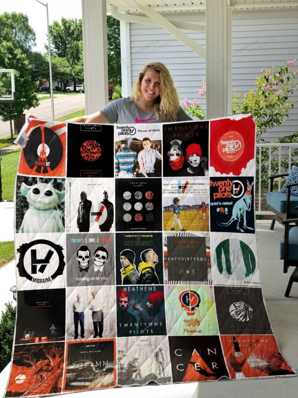 H  Twenty One Pilots Albums Quilt Blanket