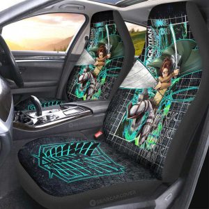 Hange Zoe Car Seat Covers Custom Attack On Titan Car Accessories