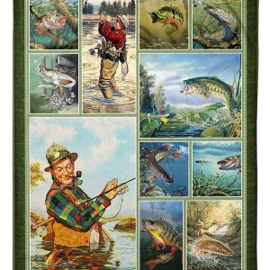 Happiness Fishing And Man Blanket