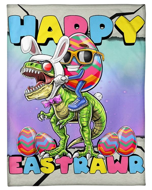 Happy Easter Rawr Blanket