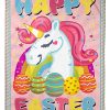 Happy Easter Unicorn Blanket