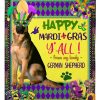 Happy Mardi Gras German Shepherd Blanket