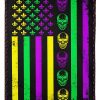 Happy Mardi Gras Skull Blanket