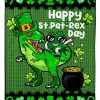 Happy St Patrex Day Clover And Coins Blanket