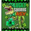 Happy St Patrex Day Lucky Saurus Rex Blanket