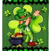 Happy St Patrick Day Leprechaun Blanket