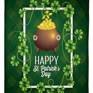 Happy St Patrick’ Day With Coins Blanket