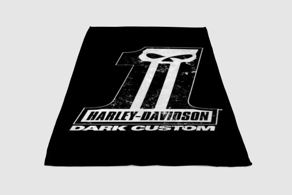 Harley Davidson Dark Custom blanket