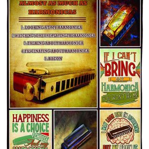 Harmonica Happiness Is A Choice Blanket