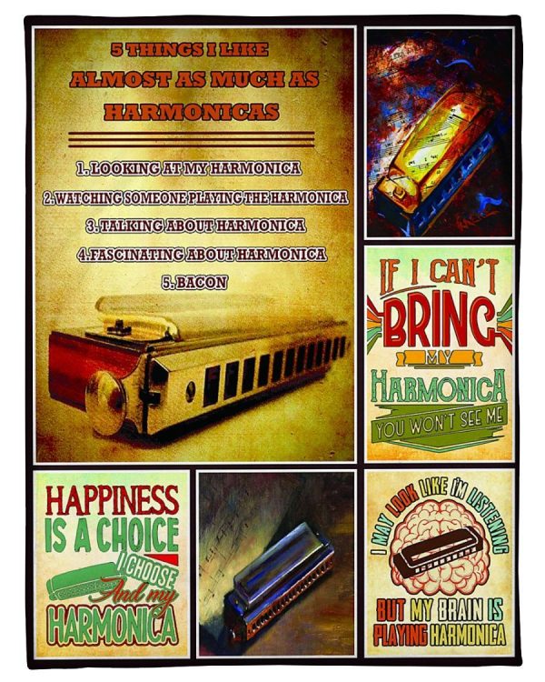 Harmonica Happiness Is A Choice Blanket