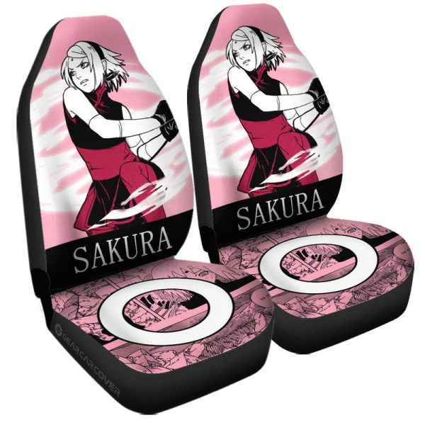 Haruno Sakura Car Seat Covers Custom Anime Car Accessories