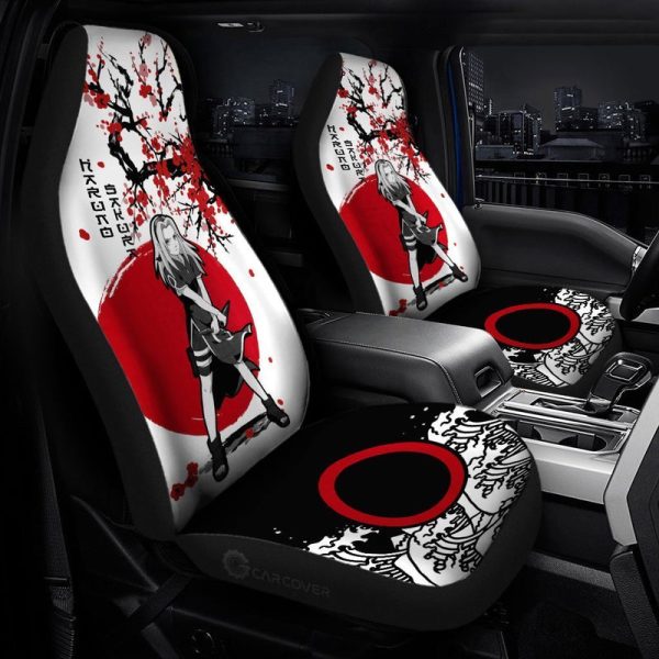 Haruno Sakura Car Seat Covers Custom Japan Style Anime Car Accessories