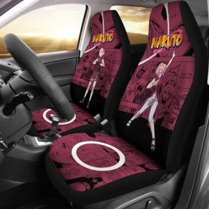 Haruno Sakura Car Seat CoversCustom Anime Car Accessories