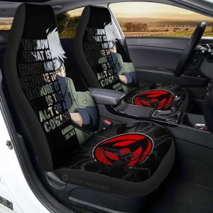 Hatake Kakashi Quotes Car Seat Covers Custom Anime Car Accessoriess