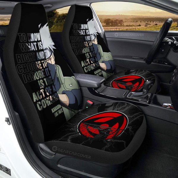 Hatake Kakashi Quotes Car Seat Covers Custom Car Accessoriess