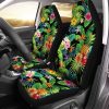 Hawaiian Car Seat Covers Custom Pineaple Tropical Flower Car Accessories