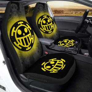 Heart Pirates Flag Car Seat Covers Custom Car Accessories