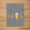 Heartbeat International Beer Day Drinking Team Men Women Fleece Blanket