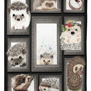 Hedgehog Cute Hedgehogs Blanket