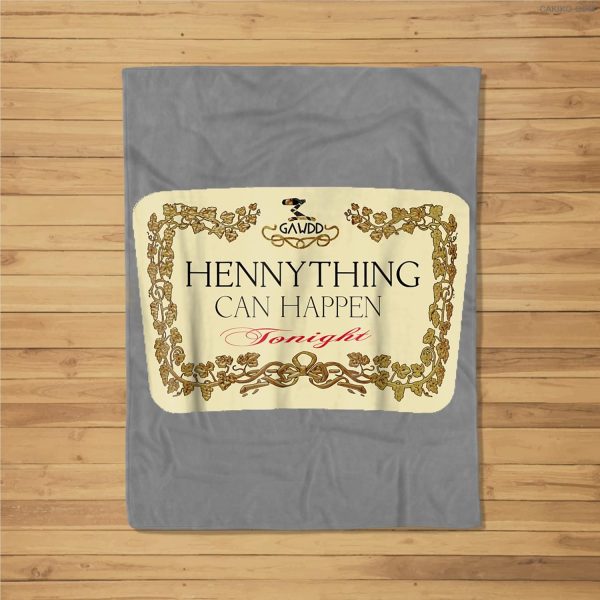 Hennything Can Happen Fleece Blanket