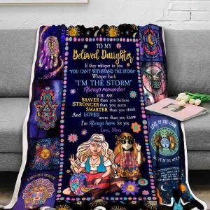 Hippie Blanket To My Beloved Daughter I Am The Storm