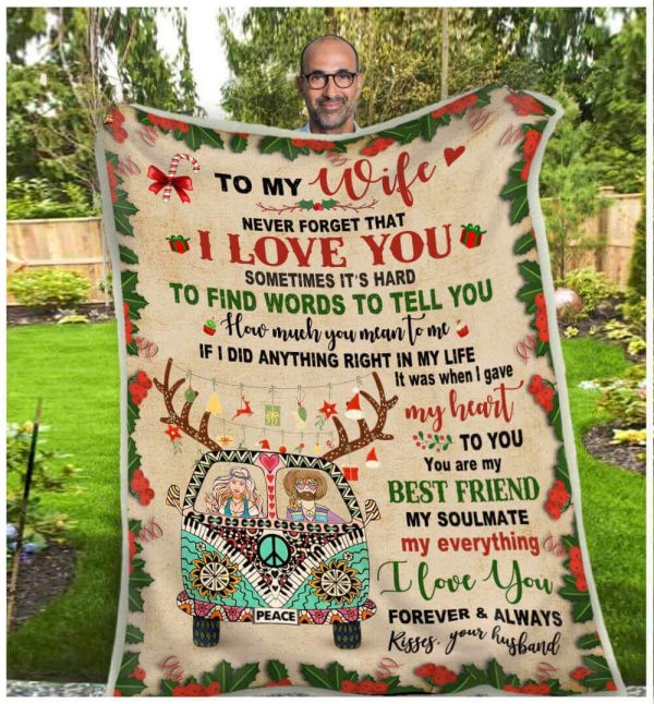 Hippie Blanket To My Wife Never Forget That I Love You