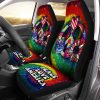 Hippie Sunflower Tie Dye Car Seat Covers Custom Peace Love America Car Accessories Meaningful Gifts