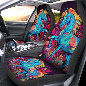 Horse Floral Car Seat Covers Custom Car Accessories