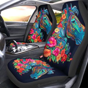 Horse Floral Car Seat Covers Custom Car Accessories