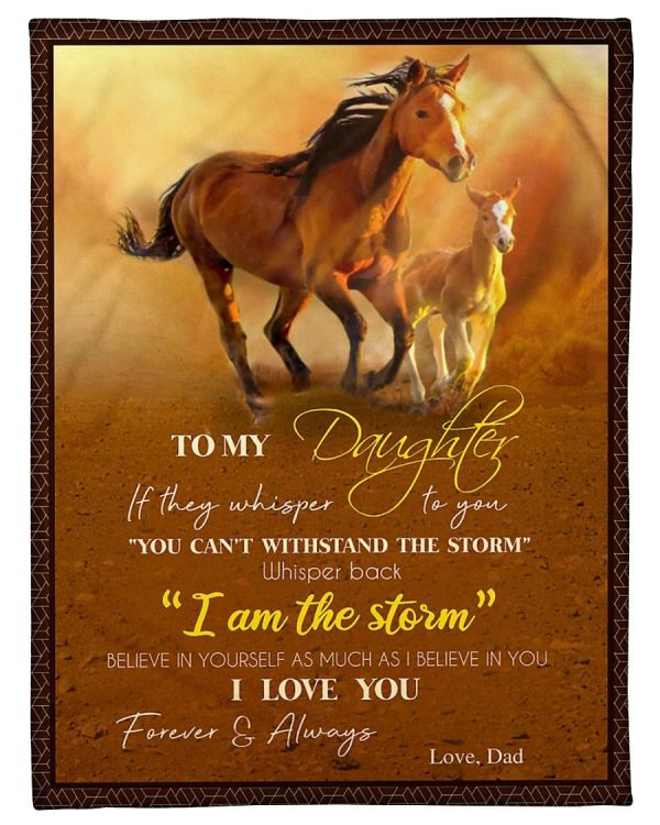 Horse To My Daughter I Love You Blanket