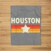 Houston Retro Vintage Gift Men Women Kids Fleece Blanket