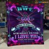 Husband To Wife – Cross – God Mlessed The Broken Road – Blanket