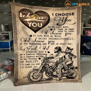 Husband To Wife – Motorcycling – I Choose You – Blanket