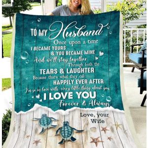 Husband  – To My Husband I’M So In Love With Every Little Thing About You I Love You Forever And Always Happily Ever After Blanket