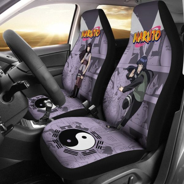 Hyuga Hinata Car Seat Covers Custom Manga Anime Car Accessories