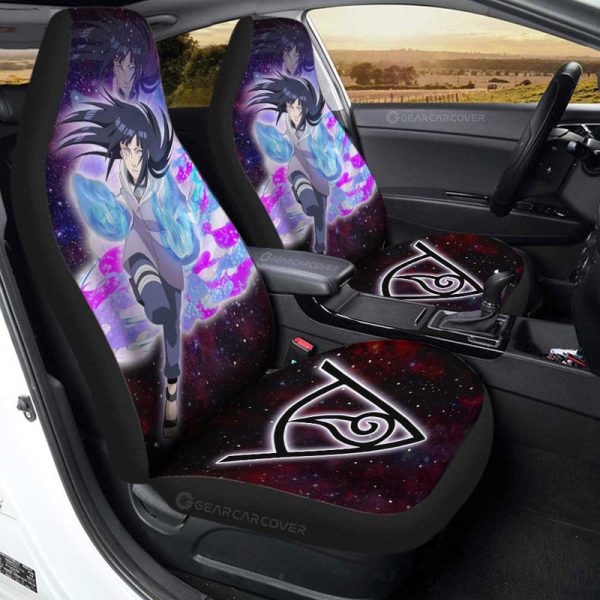 Hyuuga Hinata Car Seat Covers Custom Anime Galaxy Style Car Accessories For Fans